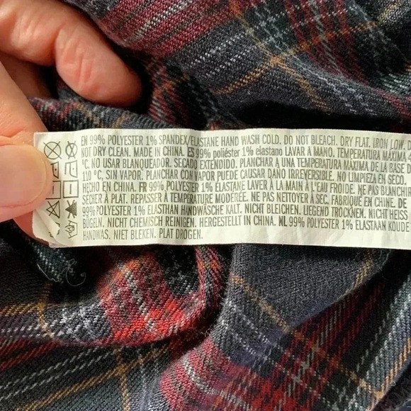 Forever 21 overall style plaid mini dress, size small, pockets - Picture 10 of 11